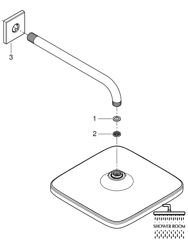 Душова система Grohe Grohtherm SmartControl UA26441SC2