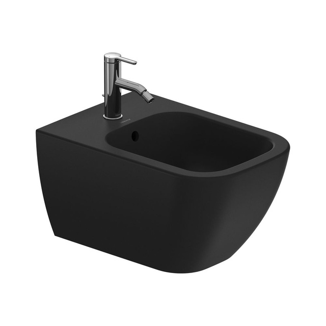 Біде підвісне Duravit Happy D.2, антрацит чорний матовий (2258151300)