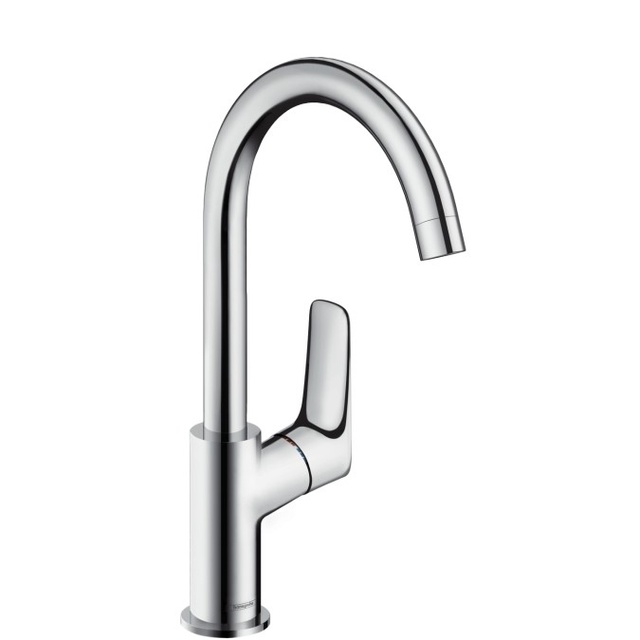 Змішувач для раковини одноважiльний, HANSGROHE Logis 71130000, хром