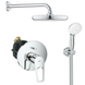 Комплект для душа Grohe BauLoop New скрытого монтажа, хром (UA2908100A)