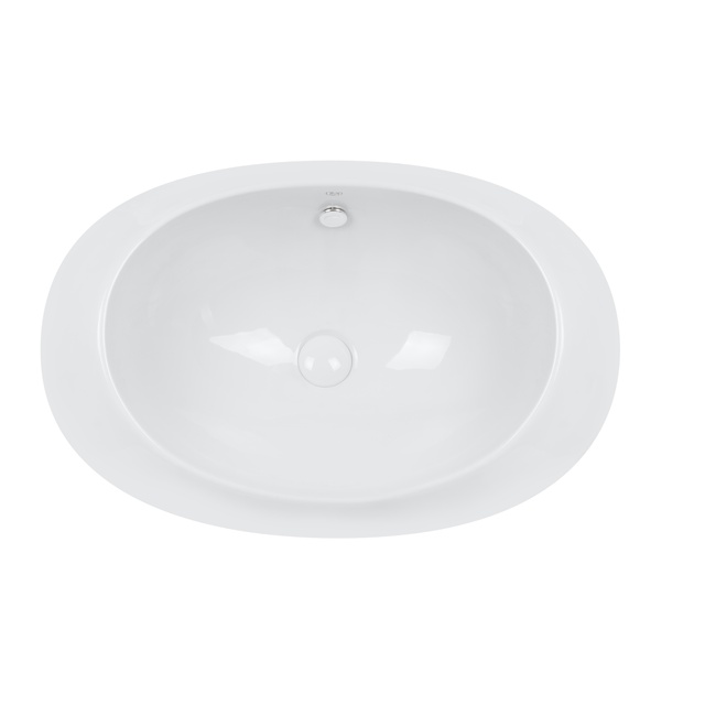 Раковина Qtap Leo 660x425x250 White з донним клапаном QT11114032W