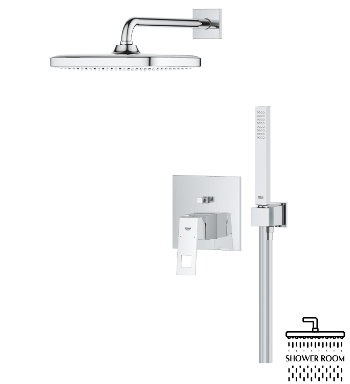 Душевая система скрытого монтажа Grohe Eurocube, хром (25289000)