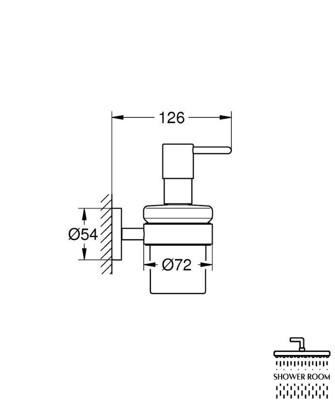 Дозатор для жидкого мыла с держателем Grohe QuickFix Start (41195000)