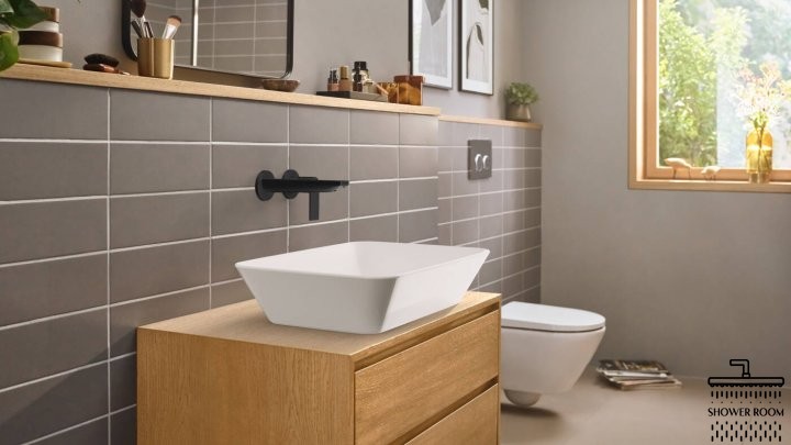 Змішувач для умивальника прихованого монтажу, HANSGROHE REBRIS E 72568670, чорний