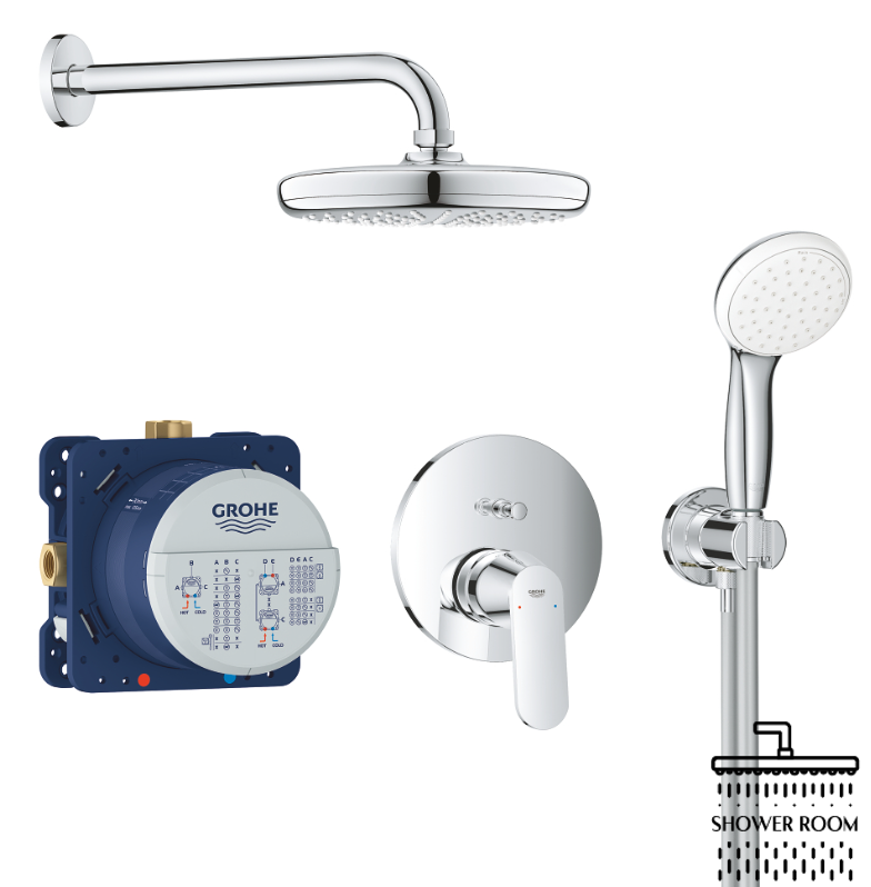 Душова система Grohe Eurosmart Cosmopolitan 25219001