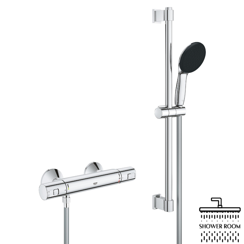 Термостат для душу із душовим гарнітуром Grohe QuickFix Precision Start (34597001)